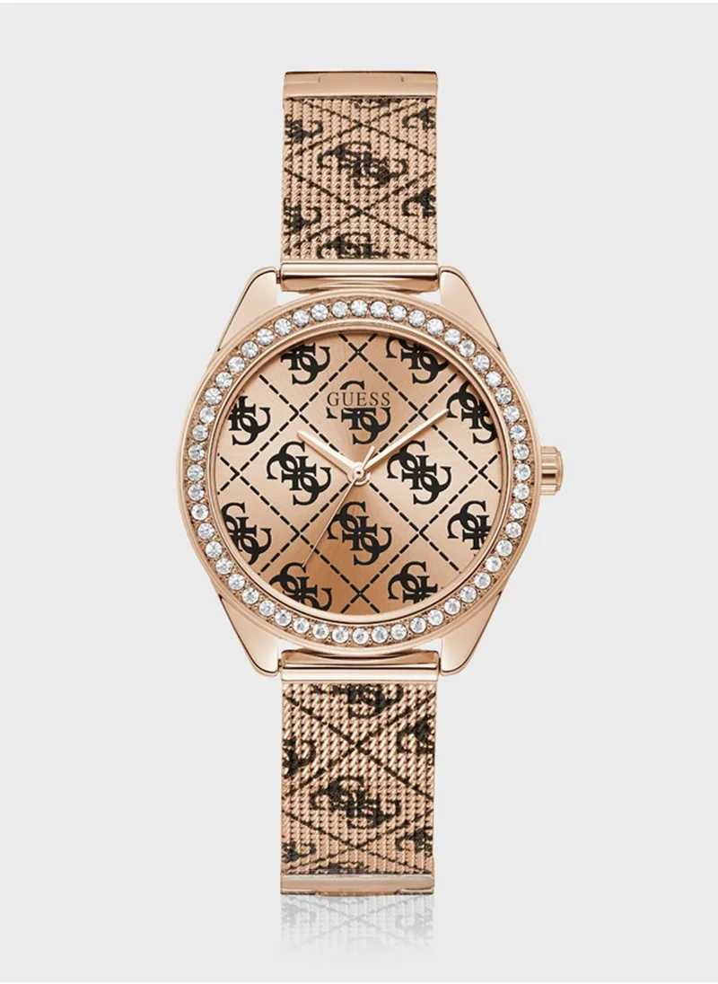 GUESS Claudia Mesh Strap Analog Watch