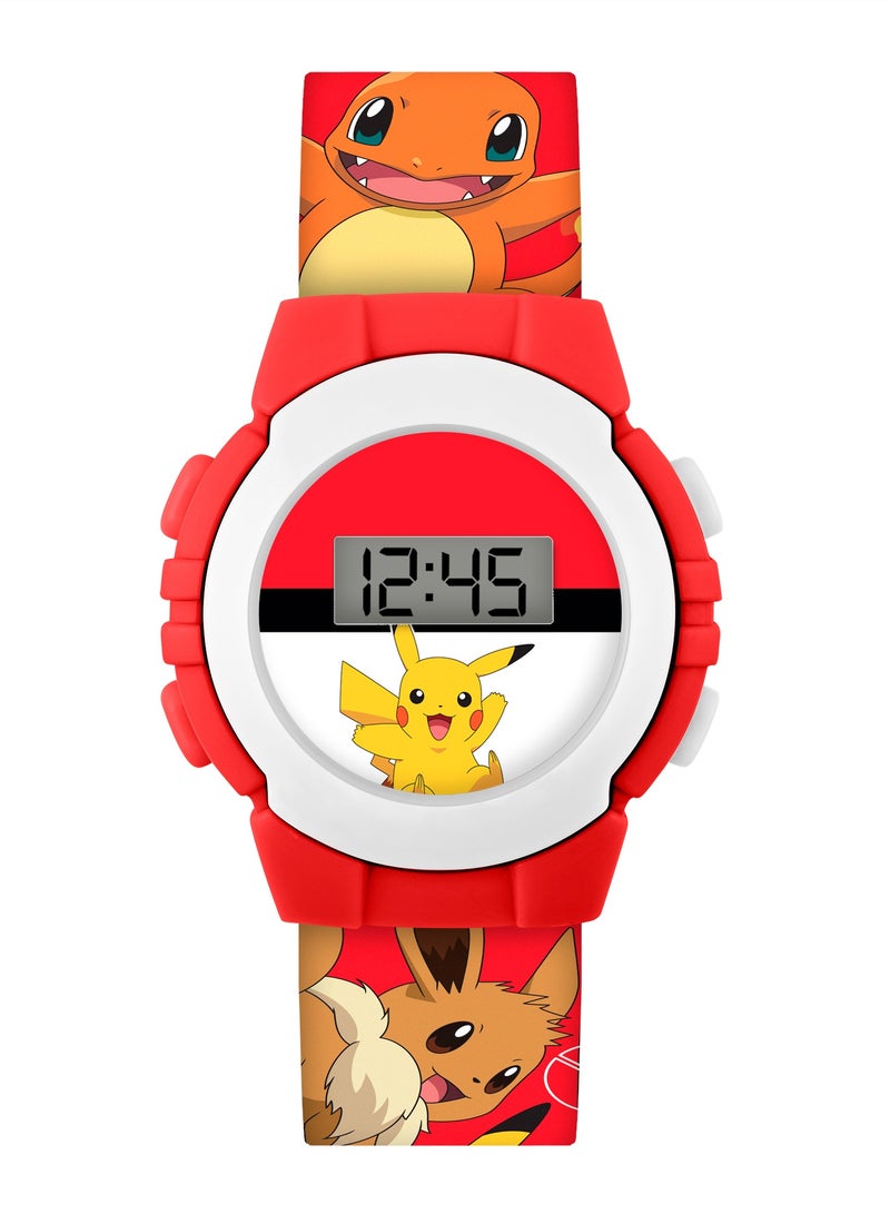 Pokemon Pokémon Red Character Print Digital Watch - POK4374 - Image 1