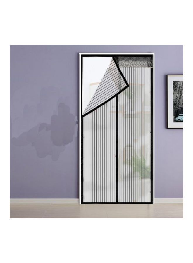 NIBEMINENT Full Frame Magnetic Mosquito Repellent Door Curtain Black 100x210centimeter  - Image 2