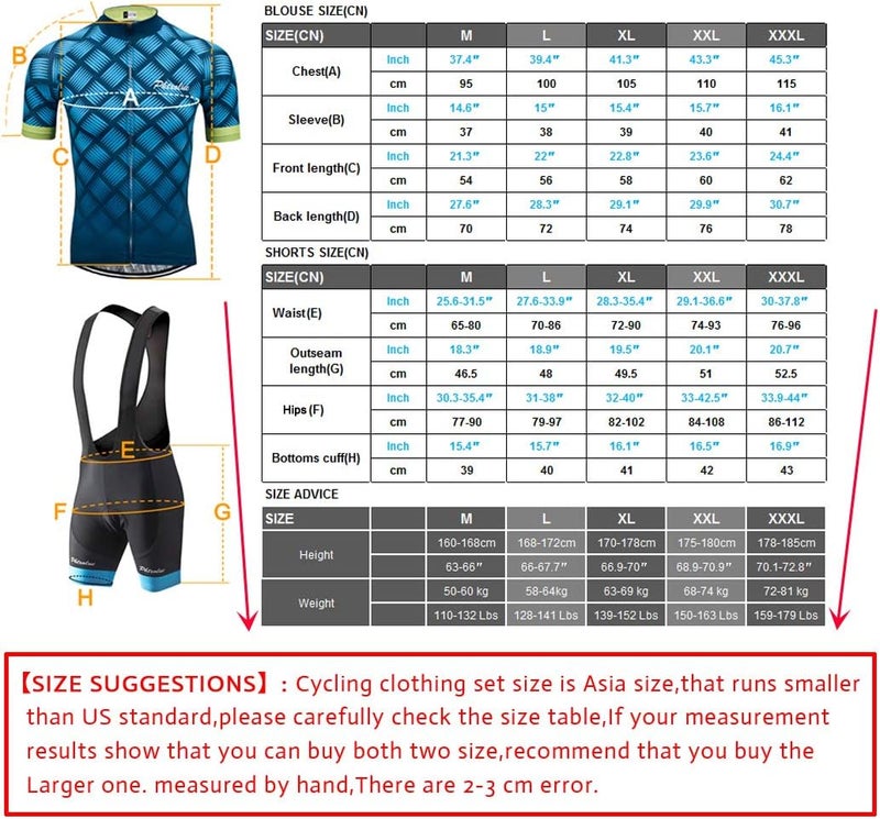 PHTXOLUE Cycling Kit Men Cycling Jersey Set Cycling Bib Shorts Bicycle Jersey Shirts Outfit Uniform Clothes - Image 5