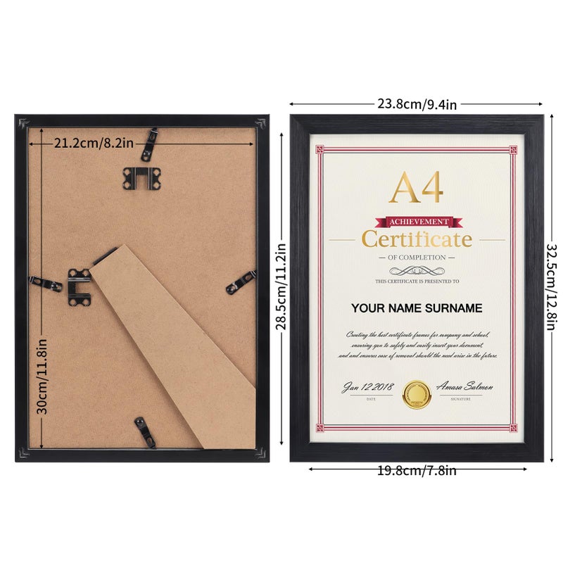 جيفت جاردن GiftGarden A4 صورة إطار صورة سوداء من 12 Multi 8.3x11.7 بوصة إطارات الصور بالجملة للجدار أو عرض الطاولة - Image 2