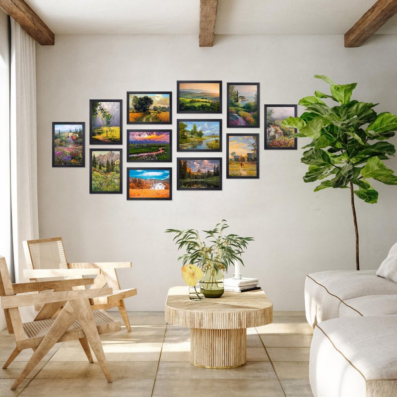 جيفت جاردن GiftGarden A4 صورة إطار صورة سوداء من 12 Multi 8.3x11.7 بوصة إطارات الصور بالجملة للجدار أو عرض الطاولة - Image 4