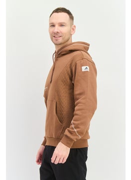 Adidas Men Sportswear Fit Long Sleeves Running Sweatshirt, Brown  - Image 4