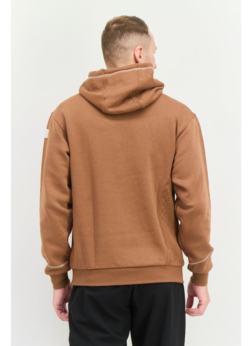Adidas - Men Sportswear Fit Long Sleeves Running Sweatshirt, Brown - Image 1