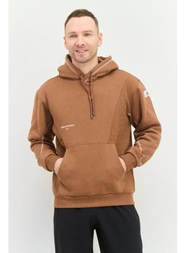 Men Sportswear Fit Long Sleeves Running Sweatshirt, Brown