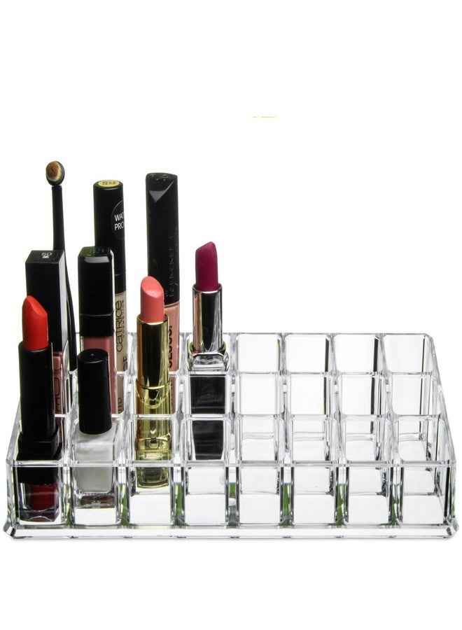 INOVERA (LABEL) 24 Compartment Makeup Lipstick Storage Holder Organizer Case, Pack of 1, Transparent - Image 5
