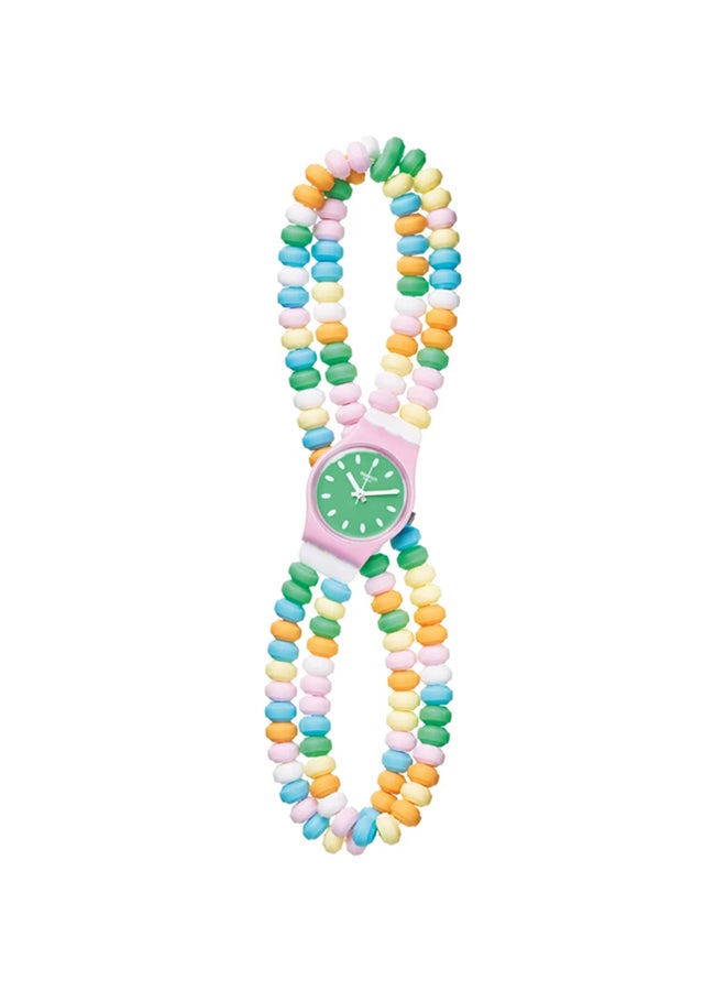 Swatch ساعة نسائية وردية بلاستيكية كوارتز كاراميلليسيما S - Image 1