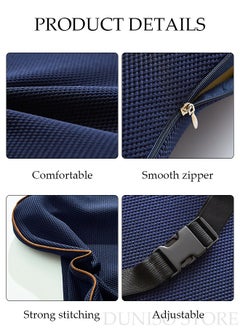 DUNISO Lumbar Support Pillow for Office Chair Back Support Pillow for Car Computer Gaming Chair Recliner Memory Foam Back Cushion for Back Pain Relief Improve Posture Mesh Cover Adjustable Straps  - Image 3