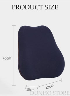 DUNISO Lumbar Support Pillow for Office Chair Back Support Pillow for Car Computer Gaming Chair Recliner Memory Foam Back Cushion for Back Pain Relief Improve Posture Mesh Cover Adjustable Straps  - Image 4