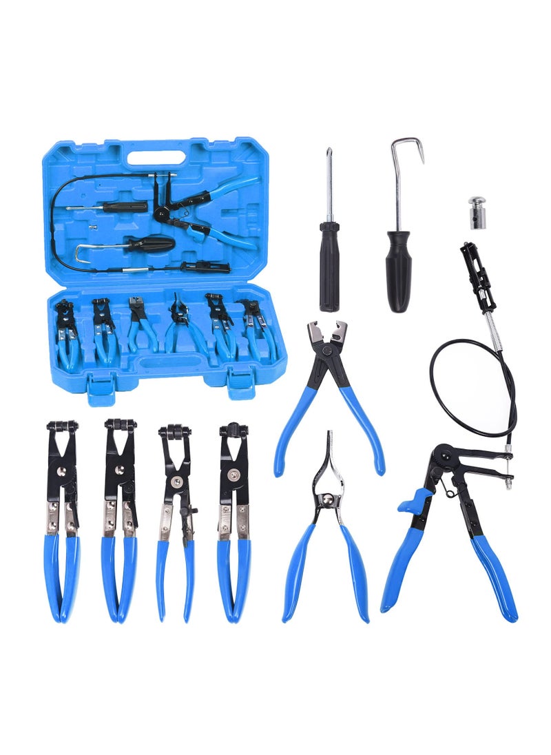 Flexible Hose Clamp Pliers Set, Blue 9Pcs , Long Reach Spring Wire Clip Plier Hose Clamp Pliers Remover Kit for Removal and Installation, for Replacement of Fuel, Oil, Water Hose Repair - pzsku/Z10402F1B0912AD29E39AZ/45/_/1721276322/8e476d7a-d996-4398-bc34-11189722a225