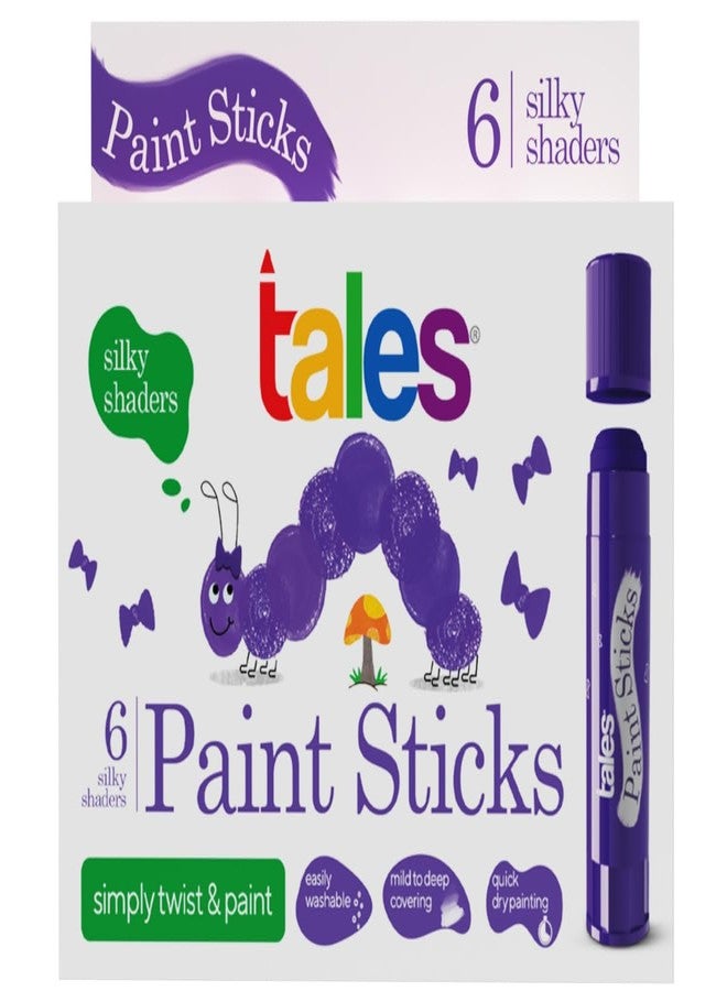 Tales Silk & Neon Paint Sticks for Kids Drawing, Painting, (Pack of 2, Each 6 Colors) - Twist & Paint, Washable, Quick Dry, Non-Toxic & Safe | Mess-Free Twistable Crayons for Gifting Boys & Girls - Image 2