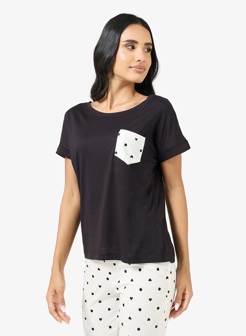 جينجر طقم بيجامة و تيشيرت منقط - Image 3