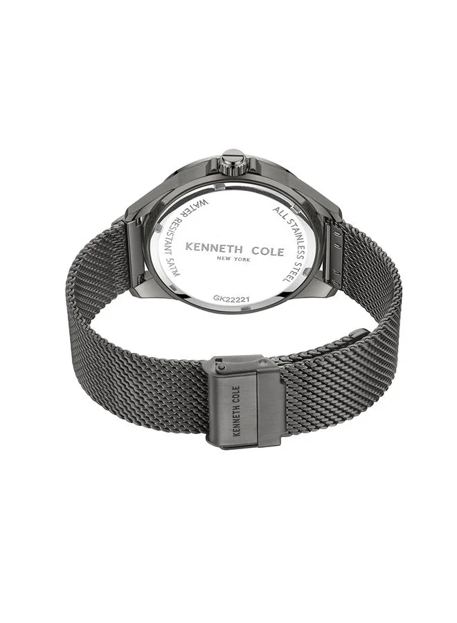 Kenneth Cole New York Men's 43mm Chronograph Watch with Gunmetal Stainless Steel Bracelet
