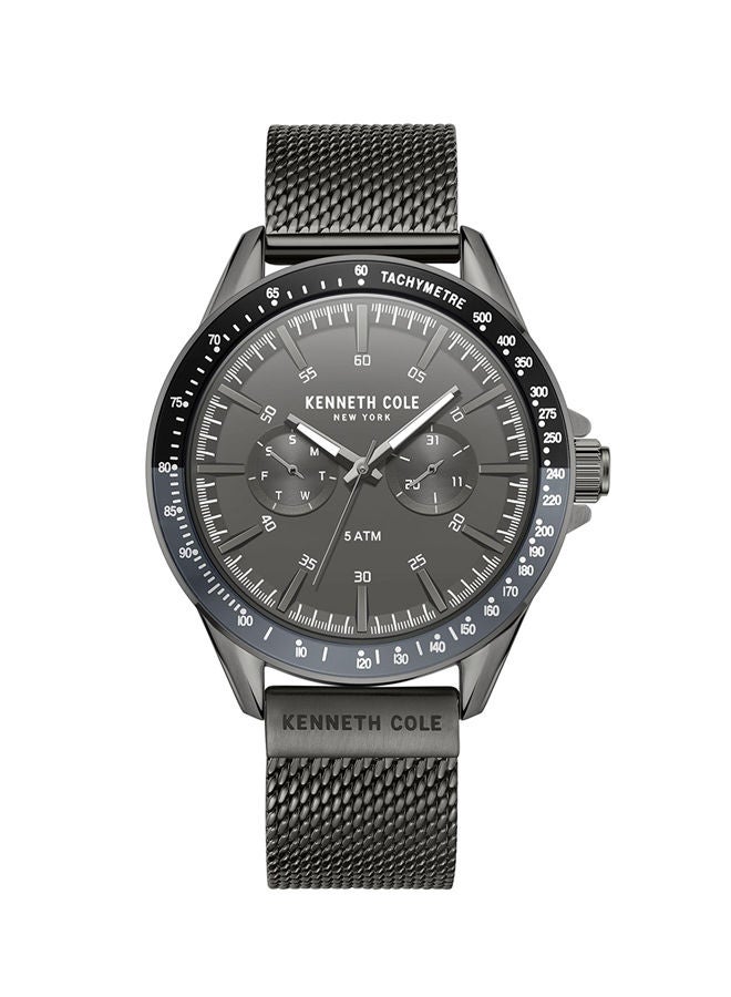 Kenneth Cole New York Men's 43mm Chronograph Watch with Gunmetal Stainless Steel Bracelet  - Image 1