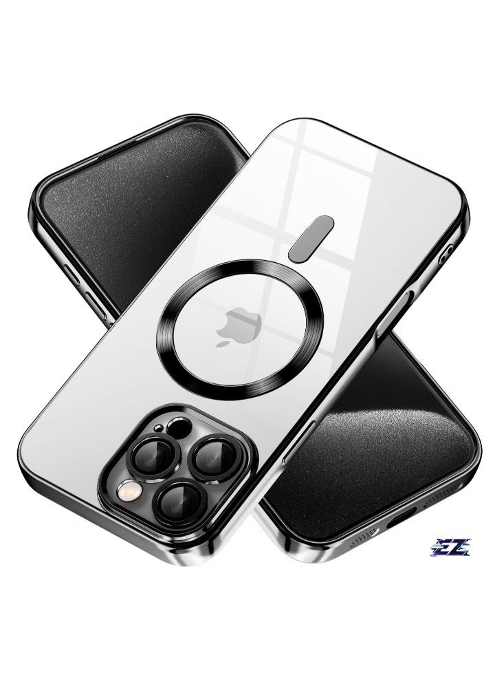 ELTRAZONE iPhone 16 Pro Max Magnetic Case Compatible with Mag-Safe – Built-in Camera Protector, Soft TPU Anti-Scratch Shockproof Slim Clear Case for iPhone 16 Pro Max (6.1 Inch) – Ultra-Protection and Stylish Design - Image 1