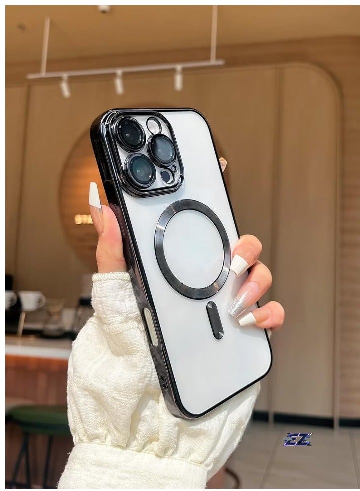 ELTRAZONE iPhone 16 Pro Max Magnetic Case Compatible with Mag-Safe – Built-in Camera Protector, Soft TPU Anti-Scratch Shockproof Slim Clear Case for iPhone 16 Pro Max (6.1 Inch) – Ultra-Protection and Stylish Design - Image 2