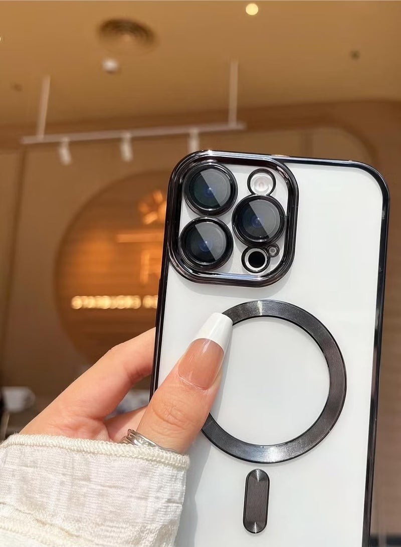 ELTRAZONE iPhone 16 Pro Max Magnetic Case Compatible with Mag-Safe – Built-in Camera Protector, Soft TPU Anti-Scratch Shockproof Slim Clear Case for iPhone 16 Pro Max (6.1 Inch) – Ultra-Protection and Stylish Design - Image 3