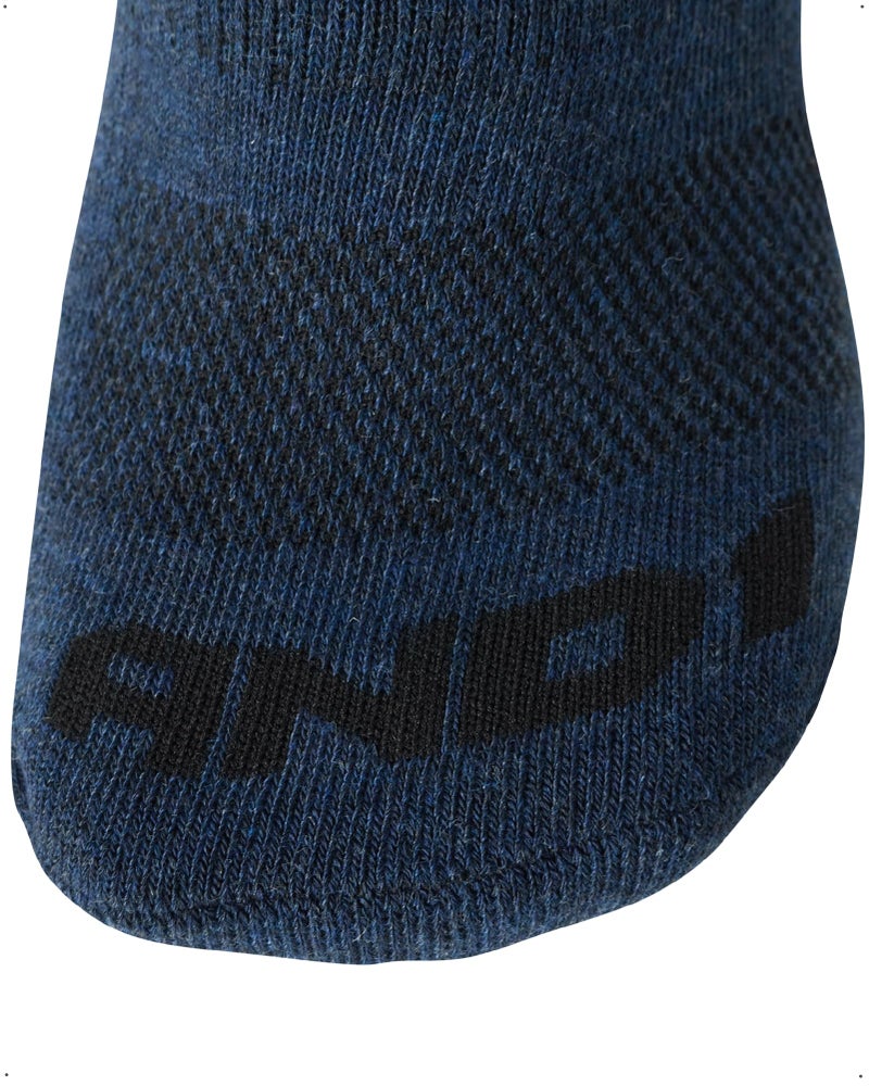 AND1 Mens Quarter Socks - 12 Pack Moisture Wicking Breathable Cushioned Athletic Performance Ankle Socks for Men (6-12.5), Size 6-12.5, Navy Assorted - Image 5