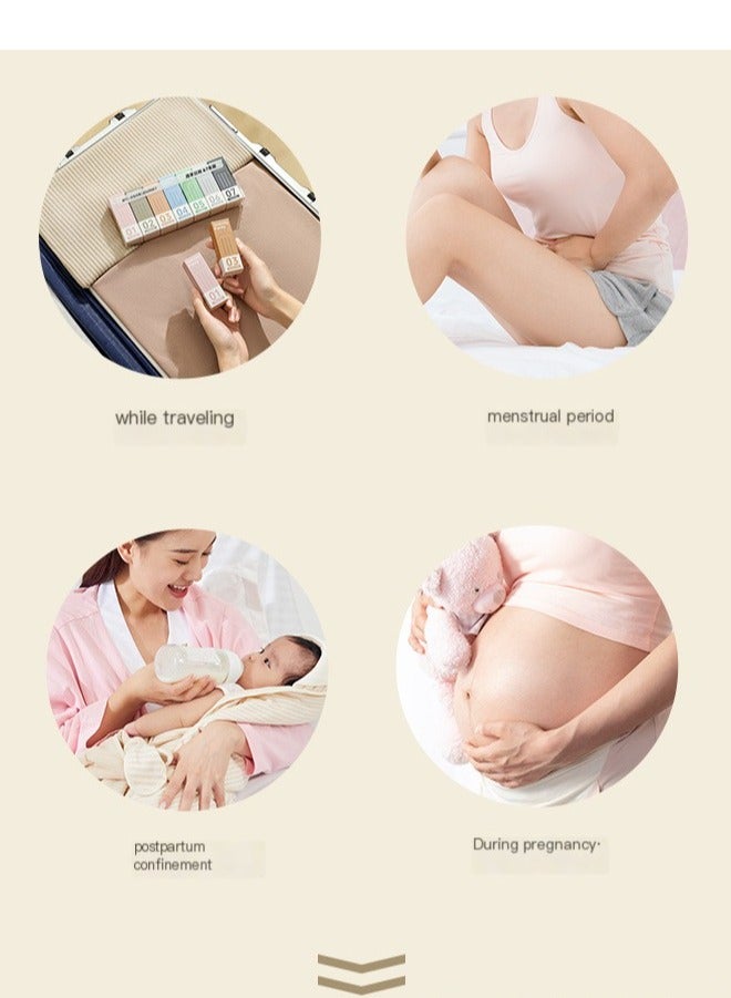YANCI Weekly Enjoy 7 Pack of Boxed Lady Pure Cotton Disposable Underwear Skin-friendly Breathable Underpants High Stretch Panties for Pregnant Women Confinement Daily Travel Hotel-L  - Image 2