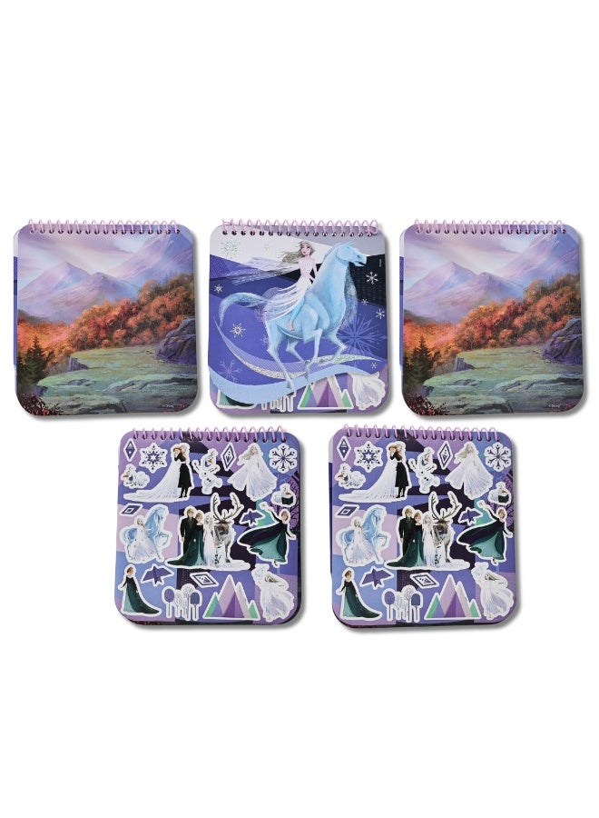 ديزني مجموعة ديزني فروزن الفنية للبنات، مجموعة مرحة كبيرة الحجم مع ملصقات وأقلام تلوين وألوان - أكثر من قطعة للأطفال - Image 3