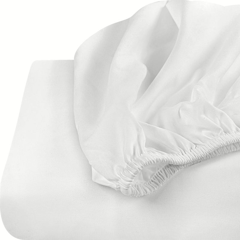 Utopia Bedding King Fitted Sheet - Bottom Sheet - Deep Pocket - Comfy Microfiber - Easy Care -1 Fitted Sheet Only (White) - Image 4