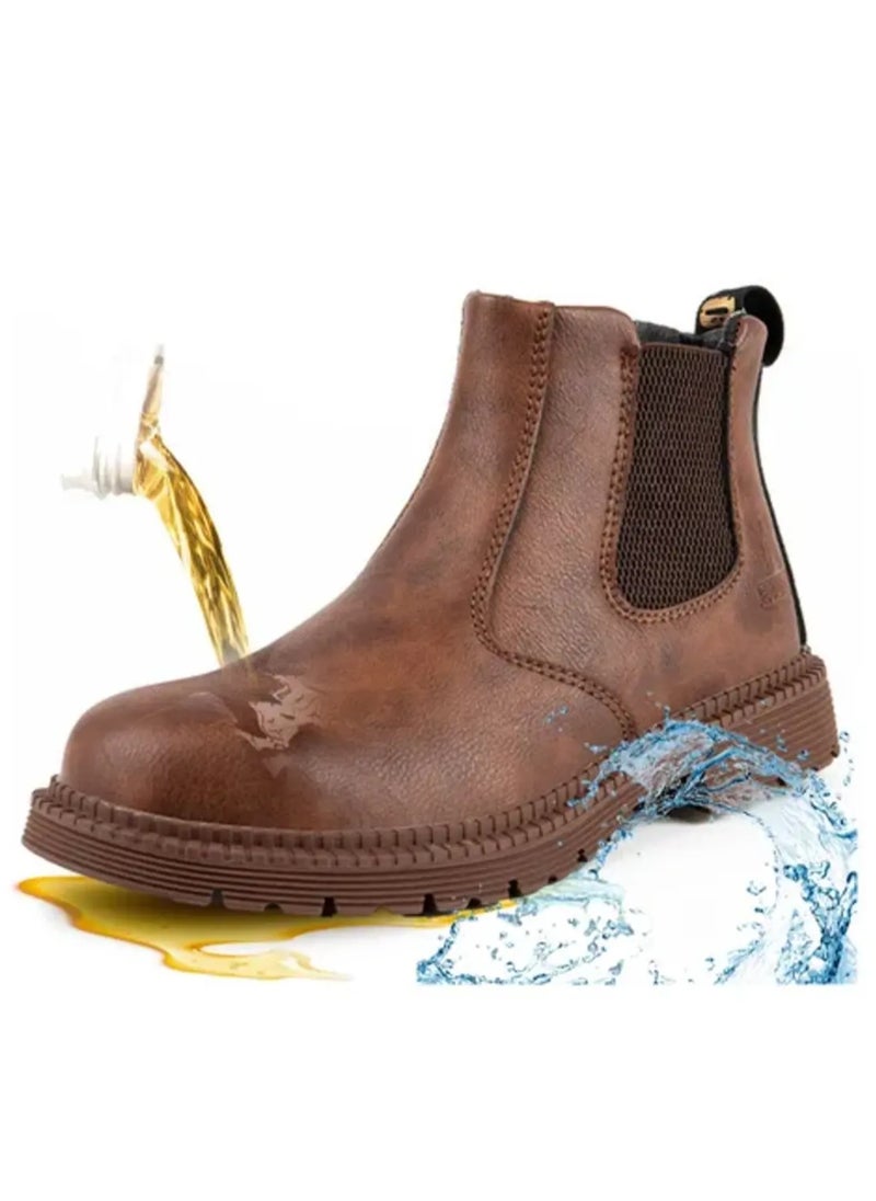 Verci Steel Toe Safety Work Boots for Men & Women – Waterproof, Puncture-Proof, Indestructible Industrial Construction Shoes, Slip-Resistant Lightweight Work Sneakers (44 EUR)  - Image 1