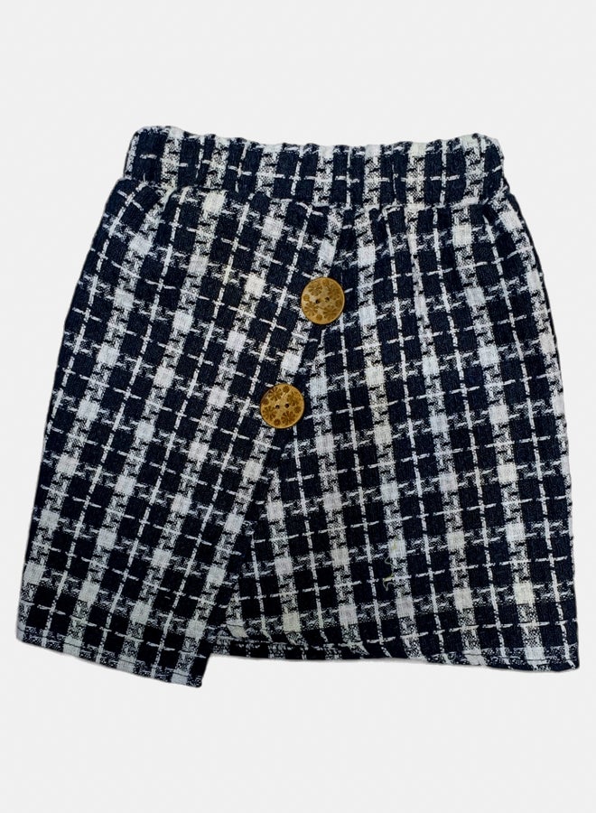 BabyShoora Baby Girl Winter Set (Velvet Double Layered & Soft Wool Skirt) - Image 2