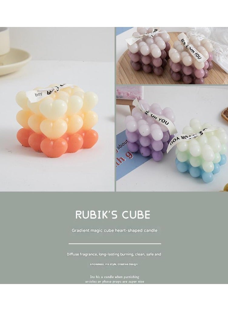 Magic Cube Aromatherapy Candle Companion Gift Ins Home Decoration（Blackberry Basil）  - Image 2
