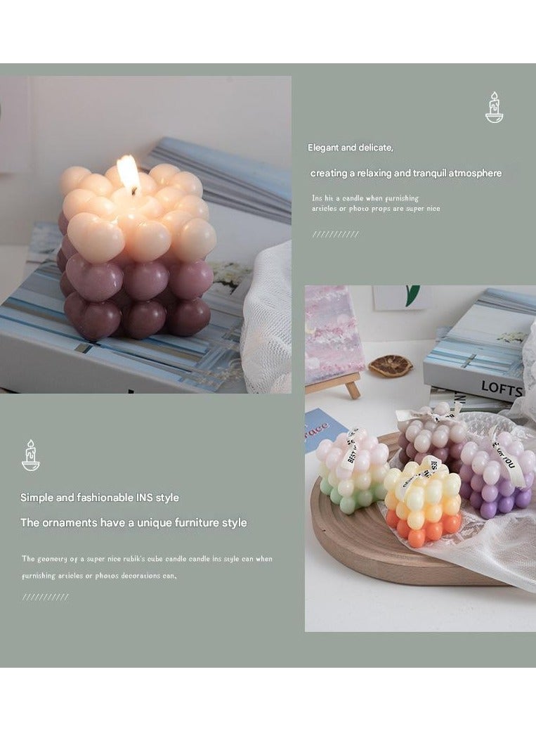 Magic Cube Aromatherapy Candle Companion Gift Ins Home Decoration（Blackberry Basil）  - Image 5