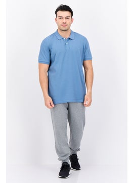LEE Men Regular Fit Embroidered Logo Short Sleeves Polo, Slate Blue  - Image 4