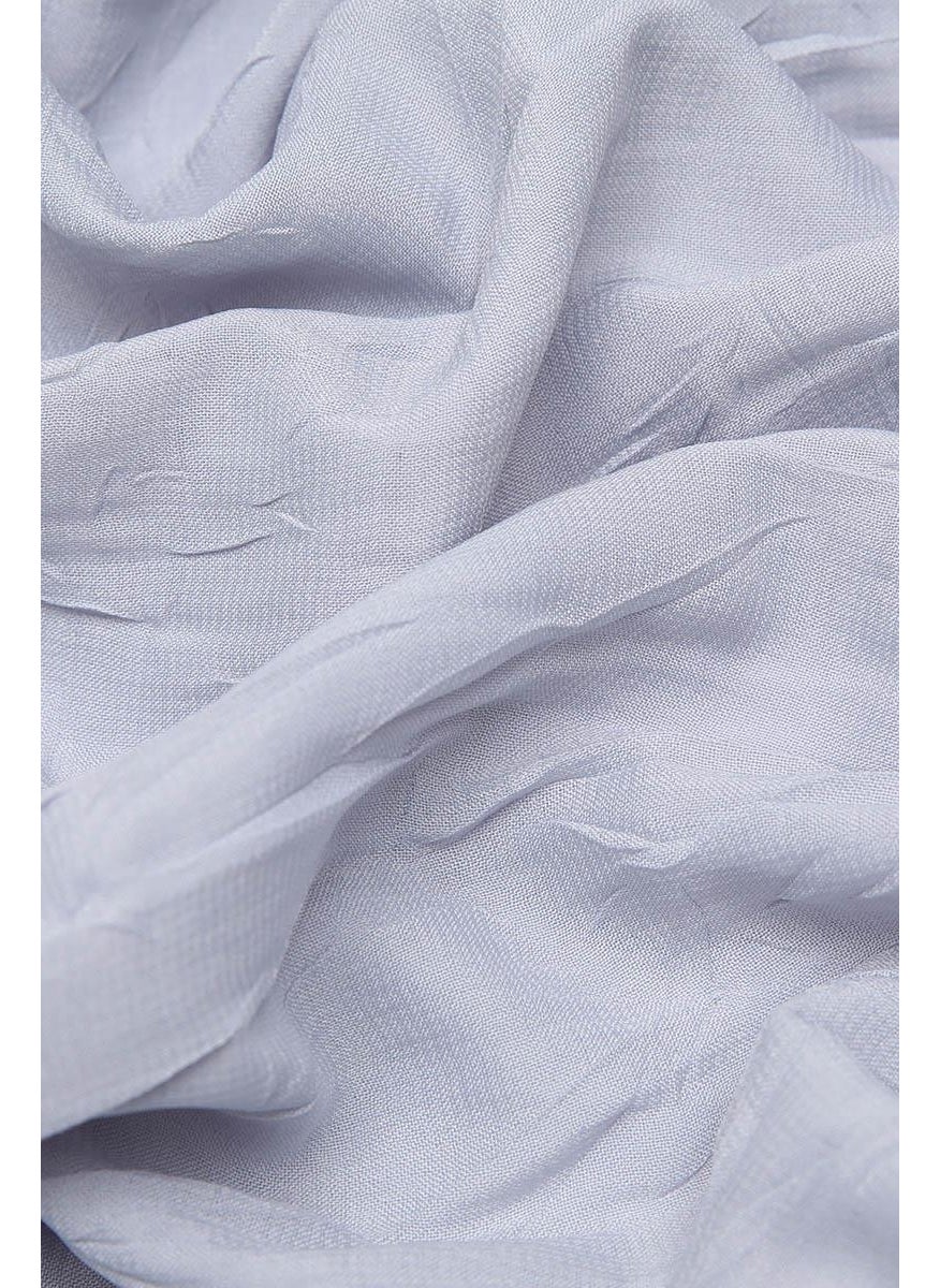 Levidor Light Grey Krash Chiffon Scarf  - Image 4