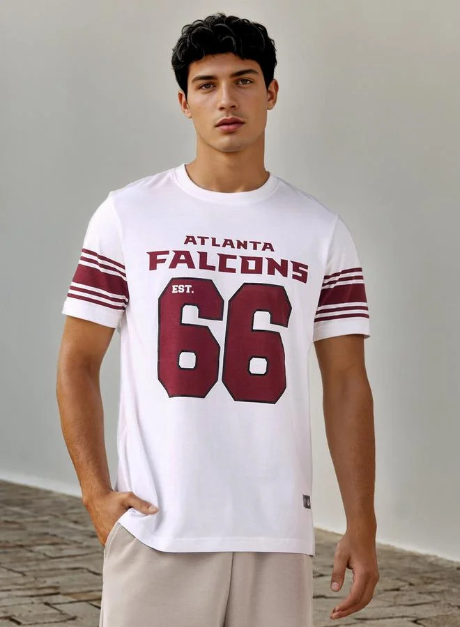 Splash FAV NFL Print Crew Neck T-shirt