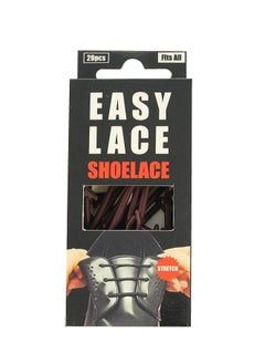 EASY LACE أربطة سيليكون دائرية سهلة الربط، بنية اللون، بدون رباط، مناسبة للمكتب والمدرسة والعمل والأحذية الرسمية  - Image 2