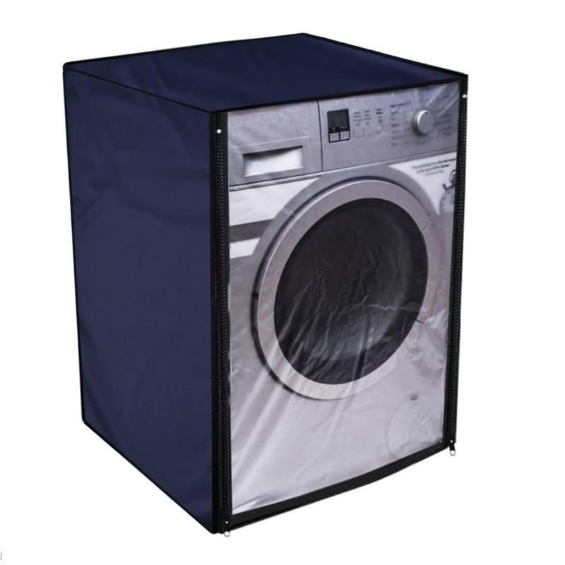 Nitasha Front load Waterproof Washing machine cover Compatible for IFB 6.5 Kg Elena ZX | Cover Blue Color | Front Flap Clear Transparent - Image 4
