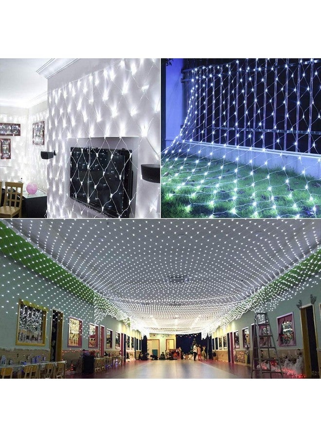 MIRADH Led Net Mesh String Lights-Diwali Lights,Led Lights For Home Decoration 9.8Ft X 6.6Ft 192 Leds 8 Modes (3X2M White)(Pvc),1 meters - Image 2