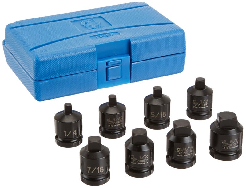 Grey Pneumatic 1308P 12 Drive 8Piece Pipe Plug Socket Set