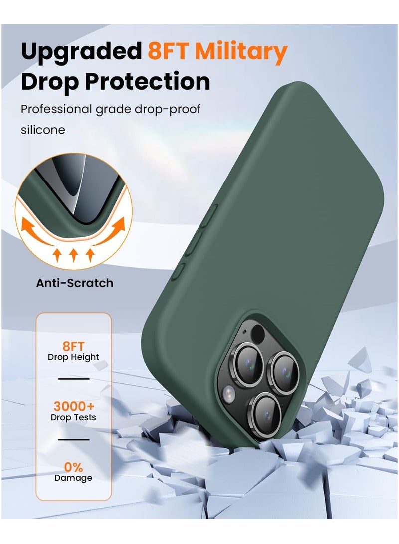 DUSALA iPhone 16 Pro Max Case, Liquid Silicone Phone Case for iPhone 16 Pro Max 6.9 Inch, Colorful Silky-Soft Protective Cover (Green) - Image 5