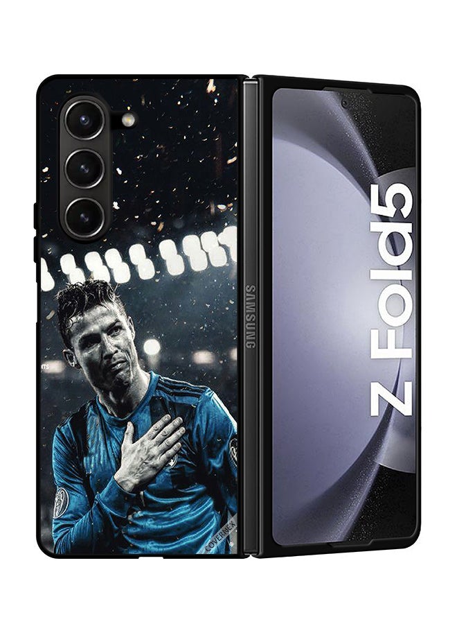Covernex Protective Case Cover For Samsung Galaxy Z Fold 5 Ronaldo & Messi In One Frame - Image 1