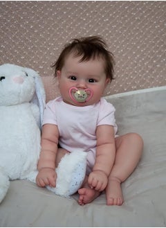 Arabest Lovely Real Look Reborn Baby Doll Girl 20 inch 50 cm Silicone Baby Doll Realistic Newborn Doll Toy for Ages 3+  - Image 1