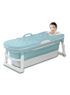 Portable Bathtub, Large Foldable Bathtub For Adult ChildrenToddlers, Freestanding Bathtubs Bath Tub With Lid Handle Drain Hose