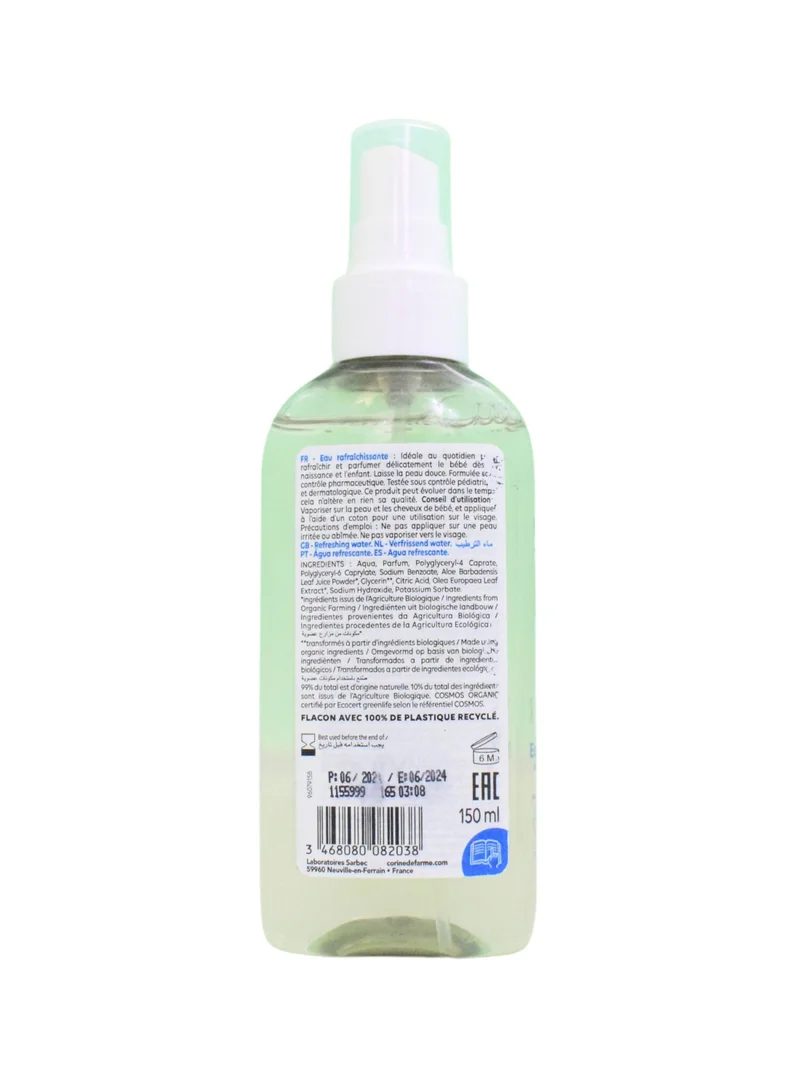 Corine de Farme Baby Bio Organic Alcohol-Free Refreshing Water 150Ml