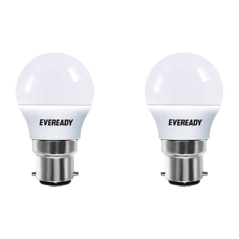 Eveready Round Base B22 2.5-Watt LED Bulb (Pack of 2, White) - Image 5