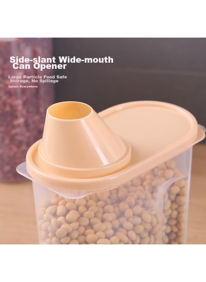 Mengting Rice Container, Multi-grain And Bean Storage Box, Insect-proof And Moisture-proof, Household Rice Jar, Rice Storage, 1.9l, 4-pack - Image 4