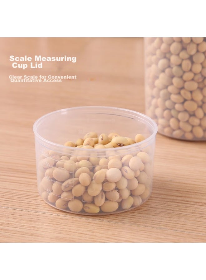 Mengting Rice Container, Multi-grain And Bean Storage Box, Insect-proof And Moisture-proof, Household Rice Jar, Rice Storage, 1.9l, 4-pack - Image 2