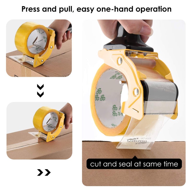 PROSUN Fast Reload 2 Inch Tape Gun Dispenser Packing Packaging Sealing Cutter TG01 (TG01-YLW) - Image 4