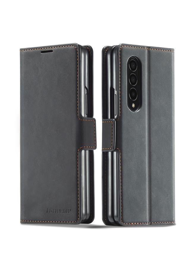 Case For Samsung Galaxy Z Fold3 5G Dream Series Oil Edge Strong Magnetism Leather Phone Case