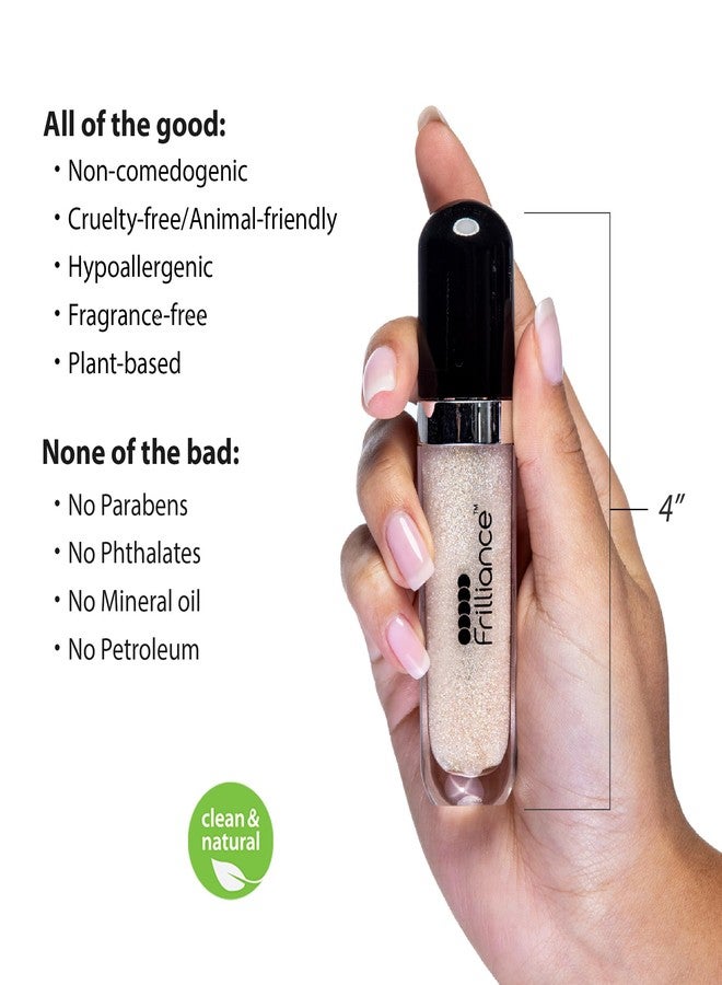 Frilliance Moisturizing Natural Lip Gloss for Teens, Cruelty Free Hypoallergenic All Skin Types, 8 ml / .28 fl oz (Pearly Y2K) - Image 3