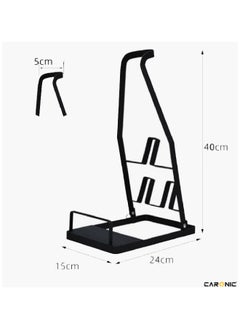 CARONIC Vacuum Attachment Storage Vacuum Stand Cleaner Storage Vacuum Bracket Stable Metal Storage Bracket Holder  Black  - Image 5