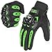 COFIT Motorcycle Gloves Breathable Touchscreen Motorbike Gloves AntiSlip with Good Grip Hard Knuckles Protection for Men Women Motocross BMX ATV MTB Cycling Road Racing Green L - Image 2