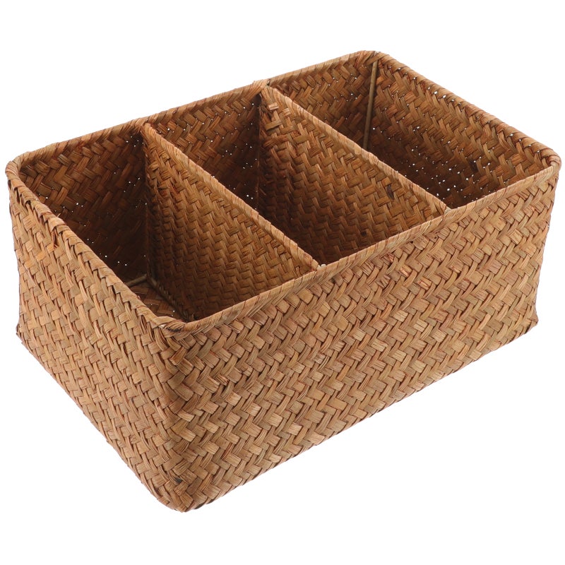 Storage Bins with 3 Compartments, Organize Your Space Efficiently, Sturdy Construction - Image 1